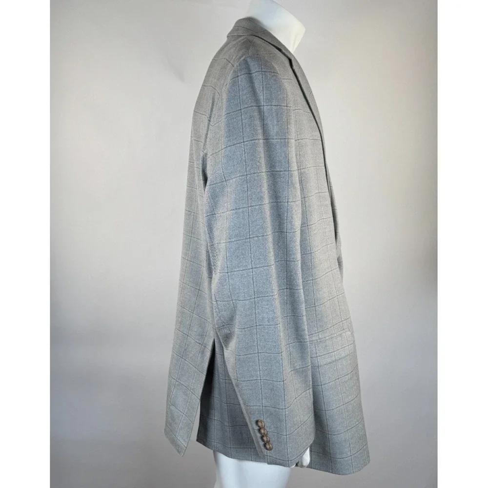 Lauren‎ Ralph Lauren Silk Wool Blazer Mens 52L EUC Lined 2-Button Double-Vented